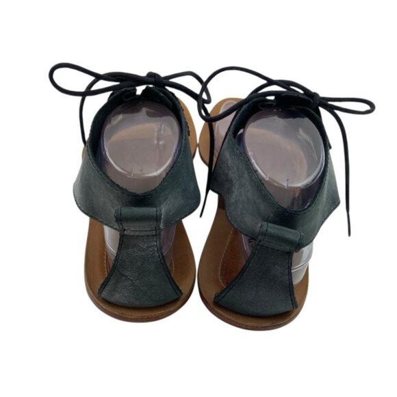 *SOREL Summer Boot Sandal Womens 10 Gray Distressed Leather Gladiator Festival - Picture 7 of 16